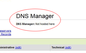 dns not hosted here