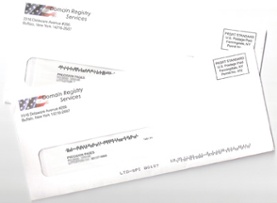 domain registry services envelopes