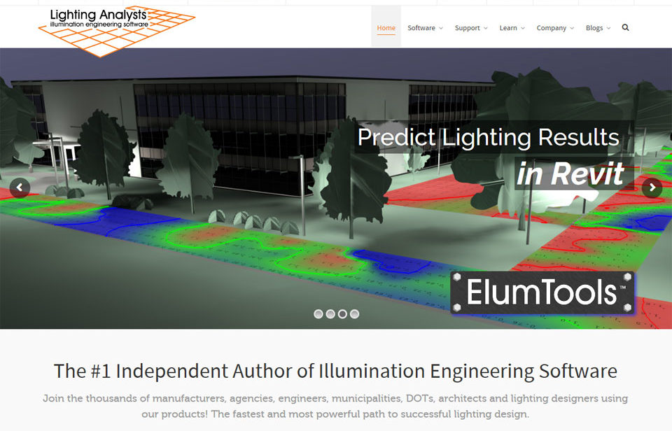 Lighting Analysts WordPress Design