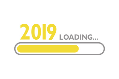 Year 2019 loading on screen
