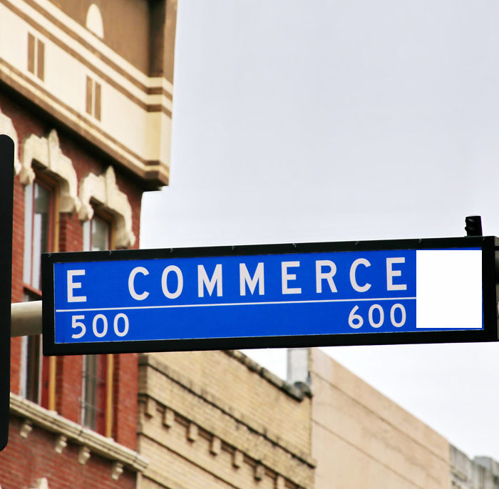 ecommerce street sign