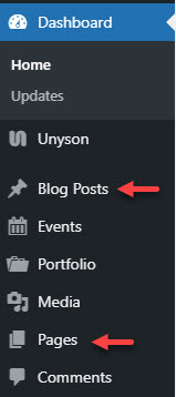 Pages and Posts in WordPress
