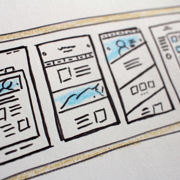 website storyboard